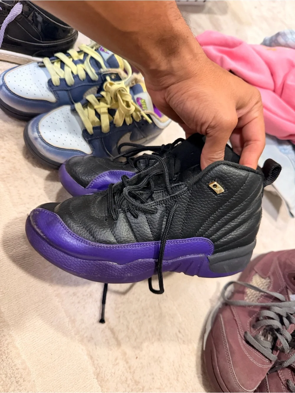 Nike Kids Sneakers in Purple, Black, Blue, Yellow, and Pink - Mixed Styles
